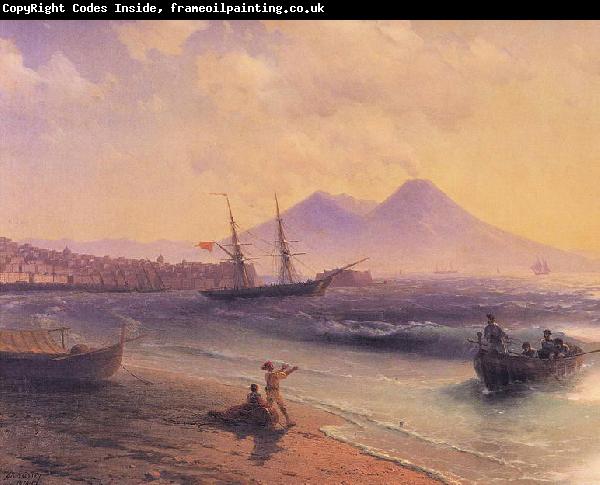 Ivan Aivazovsky Fishermen Returning Near Naples